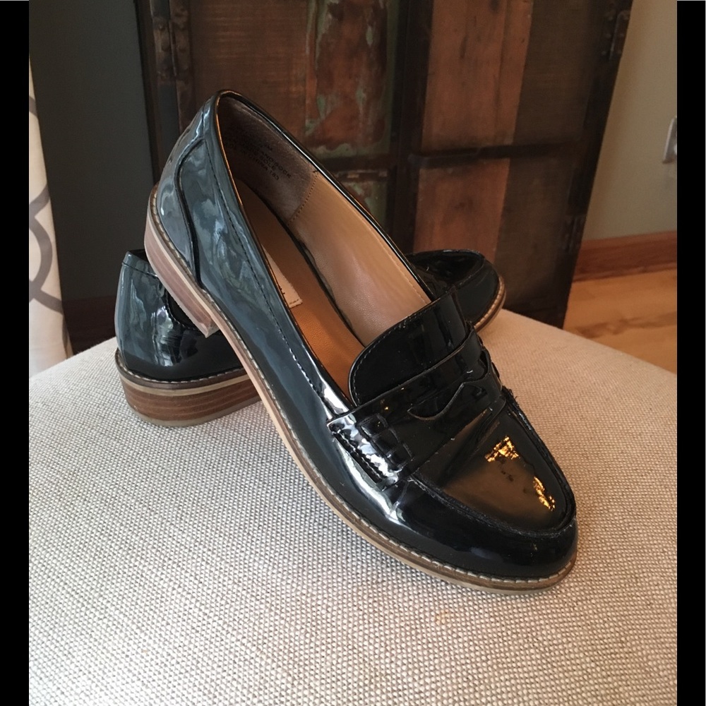 Steve Madden Patent-leather loafers